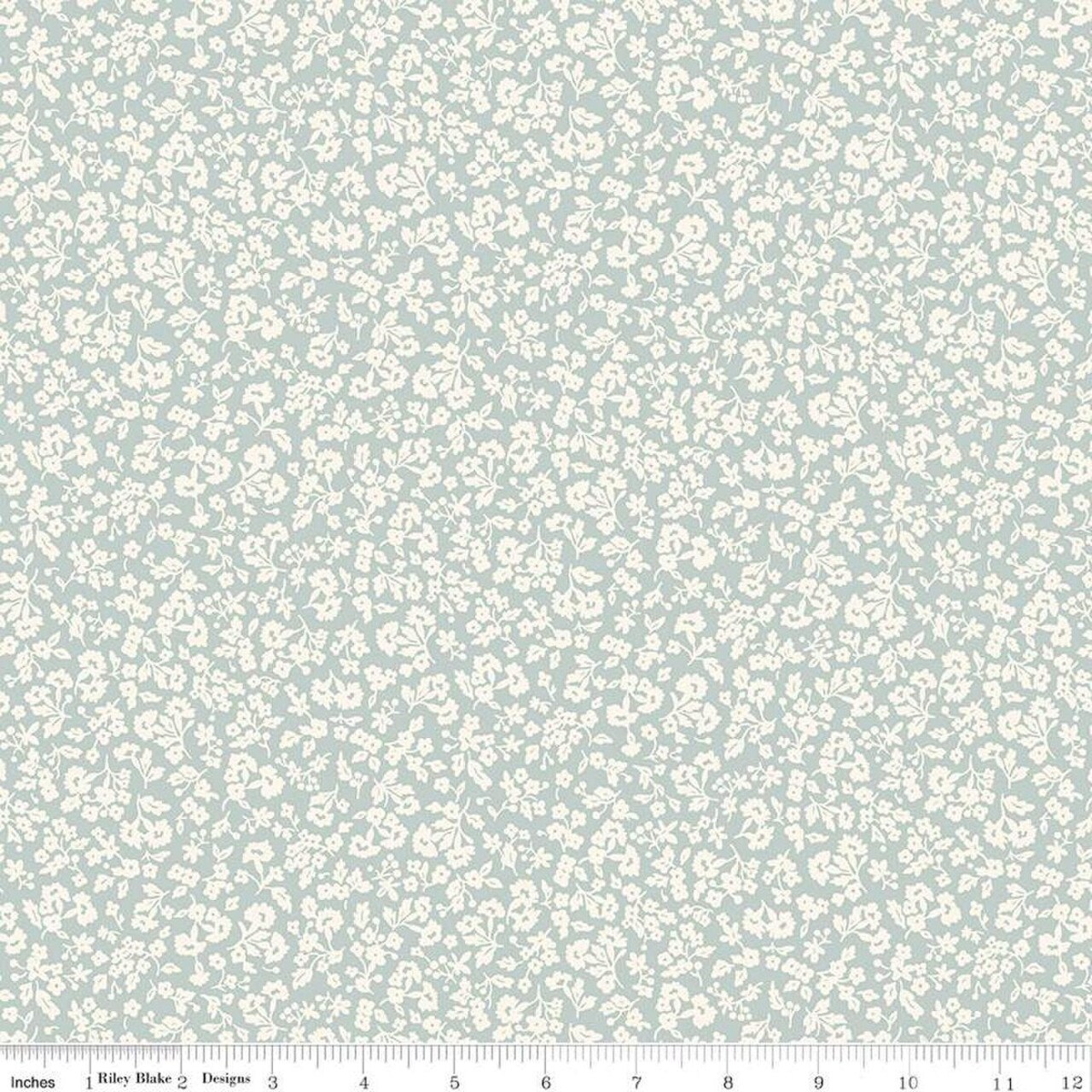 Fabric Liberty Dainty Meadow C Denim Florals by the Quarter Yard 01667401C